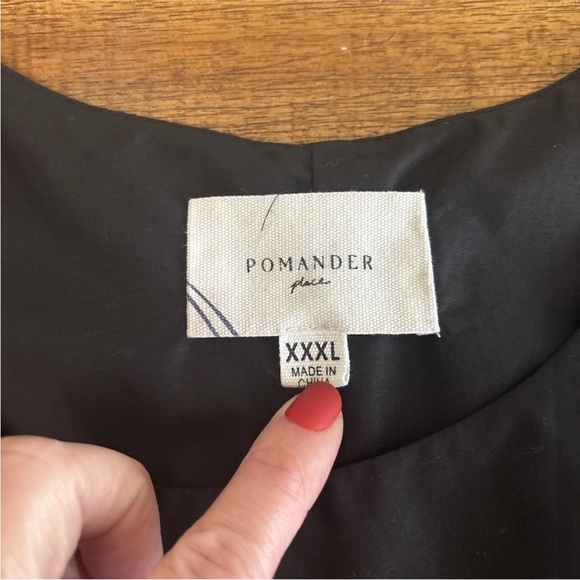 Tuckernuck Pomander Place Black Elevated Blouse 3X Long Sleeve - Picture 7 of 16